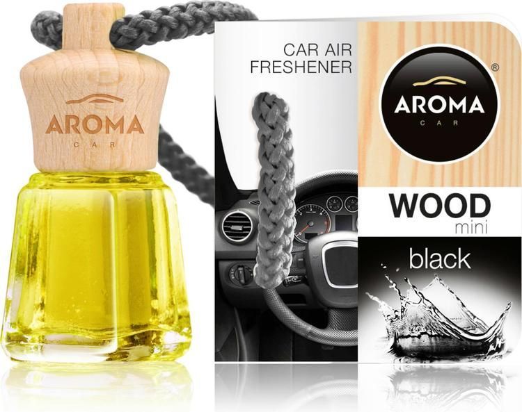 Odorizant AROMA CAR Wood Mini Black miniatura