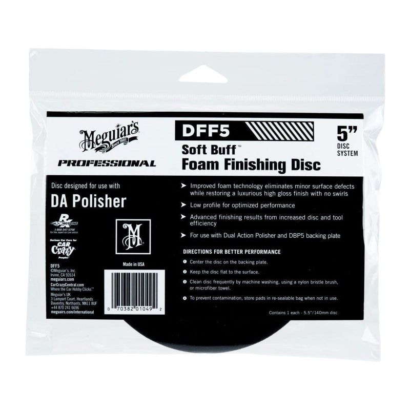 Burete polishat finisare de 5' MEGUIAR'S, Foam finishing, disc 5, 127 mm miniatura