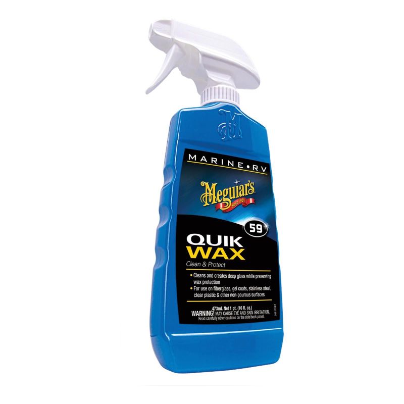 Ceara rapida MEGUIAR'S, uscat sau ud, pentru ambarcatiuni Quick Boat Spray Wax 473 ml  miniatura