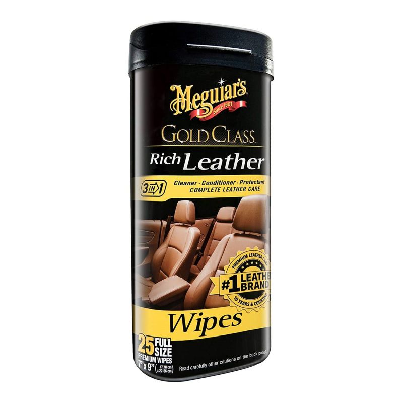 Gold Class MEGUIAR'S Rich Leather Wipes  miniatura