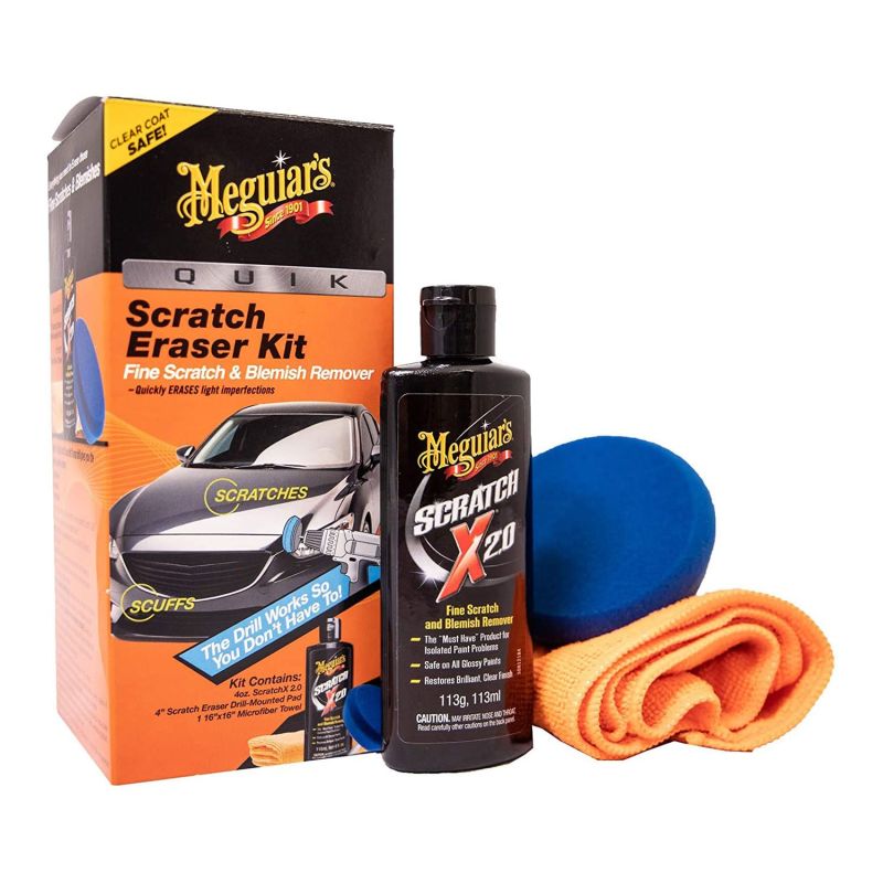 Kit eliminare zgarieturi MEGUIAR'S Quik Scratch Eraser Kit miniatura