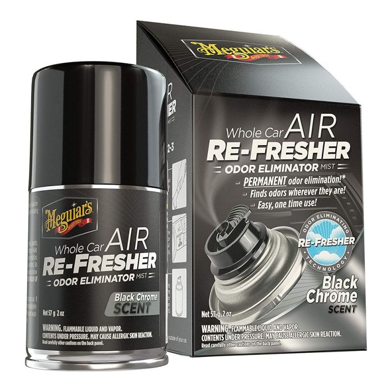 Odorizant spray sub presiune MEGUIAR'S Whole Car Air Re-Fresher Black Chrome 57 g- EU miniatura