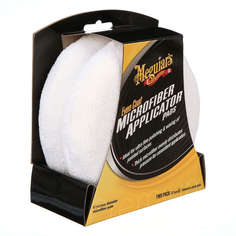 Set 2 bucati disc aplicator MEGUIAR'S, 13 cm ,Even Coat Applicator Pad miniatura