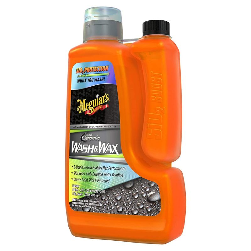 Solutie curatat cu ceara MEGUIAR'S Hybrid Ceramic Wash & Wax 0.236 l miniatura