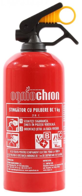 Stingator incendiu OGNIOCHRON P1-PB 1 kg miniatura