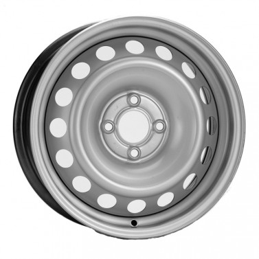 Jante OTEL 4X100 ALCAR STEEL WHEEL COD 6666 SILVERLVER ET37 4/100 60.00 R16 - Poza 1