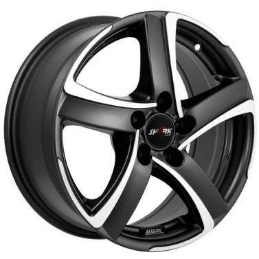 Jante ALIAJ 5X100 ALUTEC SHARK BLACK ET38 5/100 63.30 R16 - Poza 1