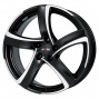 Jante ALIAJ 5X112 ALUTEC SHARK RACING SCHWARZ FRONTPOLIERT ET38 5/112 70.1 R16 - Poza 1 miniatura