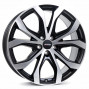 Jante ALIAJ 5X130 ALUTEC W10-X RACING SCHWARZ FRONTPOLIERT ET55 5/130 71.5 R19 - Poza 1 miniatura