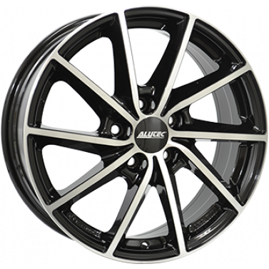 Jante ALIAJ 4X100 ALUTEC SINGA Gloss Black / Polished ET43 4/100 54.1 R16 - Poza 1