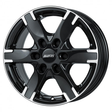 Jante ALIAJ 6X130 ALUTEC TITAN DIAMANT-SCHWARZ-FRONTPOLIERT ET55 6/130 84.1 R16 - Poza 1