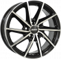 Jante ALIAJ 5X112 ALUTEC SINGA Gloss Black / Polished ET45 5/112 57.1 R18 - Poza 1 miniatura