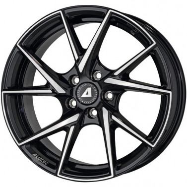 Jante ALIAJ 5X108 ALUTEC ADX.01 DIAMANT-SCHW FPOL FRONTPOLIERT ET48 5/108 70 R19 - Poza 1