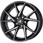 Jante ALIAJ 5X108 ALUTEC ADX.01 DIAMANT-SCHW FPOL FRONTPOLIERT ET48 5/108 70 R19 - Poza 1 miniatura