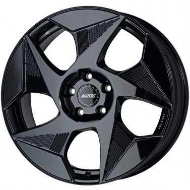 Jante ALIAJ 5X112 ALUTEC SOLAR DIAMANT-SCHWARZ GLANZLACKIERT ET45 5/112 57.1 R19 - Poza 1