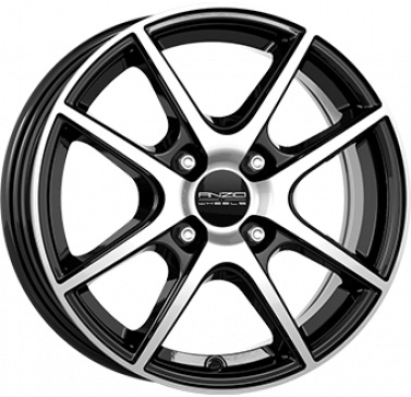 4X098 ANZIO SPLIT Gloss Black / Polished ALIAJ 6 15