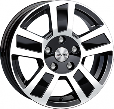 4X100 AUTEC TIGRIS Gloss Black / Polished ALIAJ 6 14