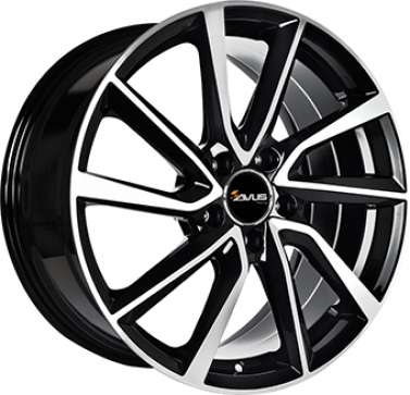 5X112 AVUS VELGEN AC-518 Gloss Black / Polished ALIAJ 7.5 19