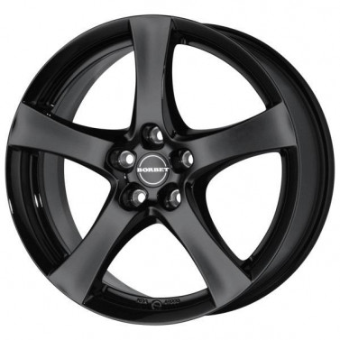 Jante ALIAJ 5X112 BORBET F BLACK GLOSSY LACKIERT ET35 5/112 72.5 R18 - Poza 1