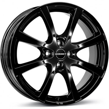 Jante ALIAJ 4X108 BORBET LV4 BLACKACK GLOSSY ET24 4/108 65.10 R14 - Poza 1