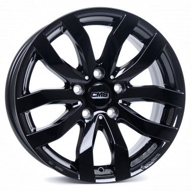 Jante ALIAJ 5X108 CMS C22 COMPL. BLACKACK GLOSS ET52 5/108 63.40 R17 - Poza 1