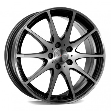 Jante ALIAJ 4X100 DEZENT TI DARK BLACKACK POL.FRONT ET38 4/100 60.10 R15 - Poza 1