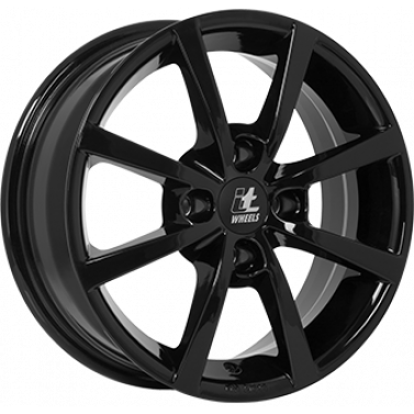 Jante ALIAJ 4X100 IT WHEELS ALISIA Gloss Black Gloss Black ET40 4/100 63.3 R17 - Poza 1