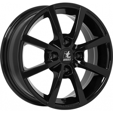 Jante ALIAJ 4X108 IT WHEELS ALISIA Gloss Black Gloss Black ET20 4/108 65.1 R17 - Poza 1