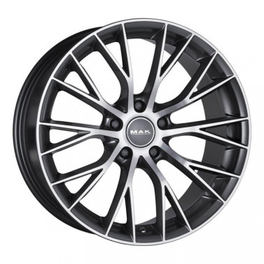 Jante ALIAJ 5X120 MAK MUNCHEN GUN MET-MIRROR FACE ET37 5/120 72.6 R19 - Poza 1