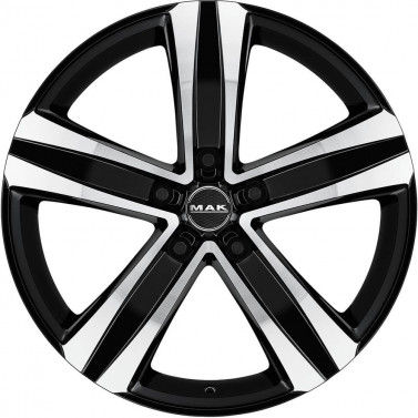 Jante ALIAJ 5X160 MAK STONE5 3 BLACK MIRROR ET54 5/160 65.1 R17 - Poza 1