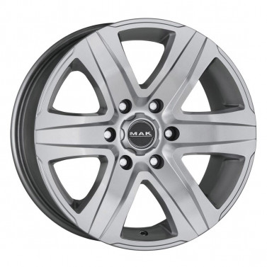 Jante ALIAJ 6X114.3 MAK STONE6 SILVER ET45 6/114.3 66.1 R18 - Poza 1