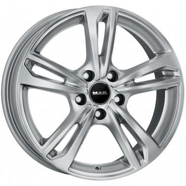 Jante ALIAJ 5X100 MAK EMBLEMA SILVER ET38 5/100 57.1 R17 - Poza 1