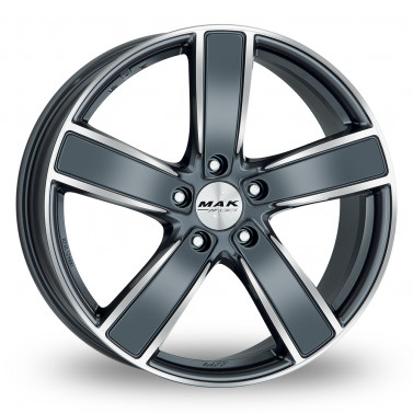 Jante ALIAJ 5X130 MAK TURISMO-FF GUN MET-MIRROR FACE ET46 5/130 71.6 R21 - Poza 1