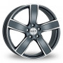 Jante ALIAJ 5X130 MAK TURISMO-FF GUN MET-MIRROR FACE ET46 5/130 71.6 R21 - Poza 1 miniatura