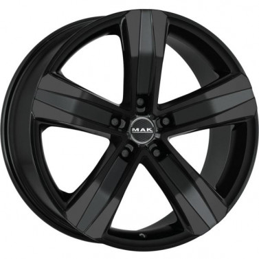 Jante ALIAJ 5X118 MAK STONE5 GLOSS BLACK ET65 5/118 71.1 R15 - Poza 1