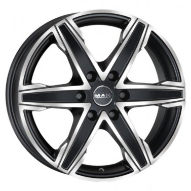 Jante ALIAJ 6X114.3 MAK KING6 ICE BLACK ET45 6/114.3 66.1 R18 - Poza 1