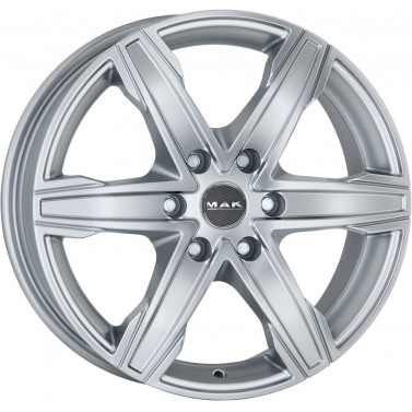 Jante ALIAJ 6X114.3 MAK KING6 SILVER ET45 6/114.3 66.1 R16 - Poza 1