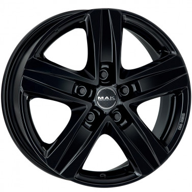 Jante ALIAJ 5X130 MAK STONE5 GLOSS BLACK ET55 5/130 89.1 R16 - Poza 1