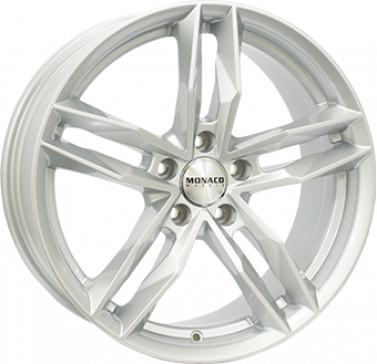 5X100 MONACO WHEELS RR8M Silver ALIAJ 7.5 17