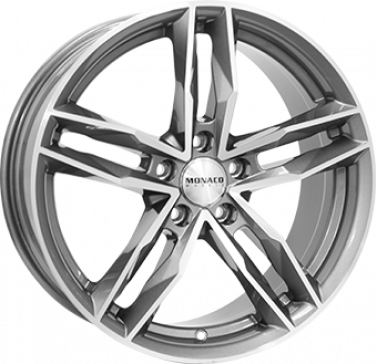 5X120 MONACO WHEELS RR8M Anthracite / Polish ALIAJ 7.5 17