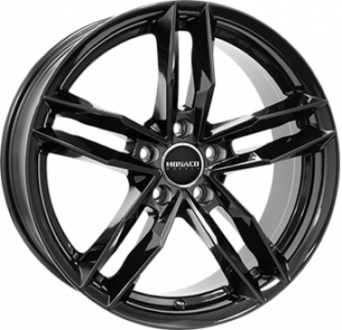 5X112 MONACO WHEELS RR8M Gloss Black ALIAJ 8.5 19