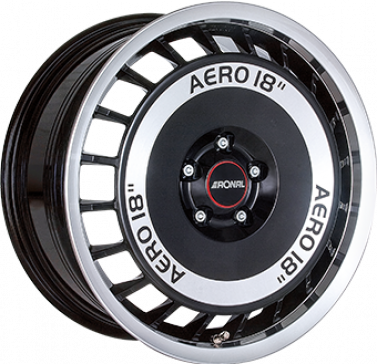 5X120 RONAL R50 AERO Gloss Black / Polished ALIAJ 8 18