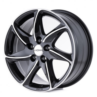 Jante ALIAJ 4X98 RONAL R51 JET BLACKACK FRONTK ET35 4/98 68.00 R15 - Poza 1