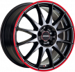 Jante ALIAJ 5X100 RONAL R54 MCR JET BLACK RED RIM ET38 5/100 68.00 miniatura