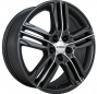 Jante ALIAJ 5X108 RONAL R57 Dull Black / Polished ET45 5/108 76 R17 - Poza 1 miniatura