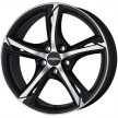 Jante ALIAJ 5X108 RONAL R62 JETBLACK-MATT-FRKO FRONTPOLIERT MATT ET45 5/108 76 miniatura