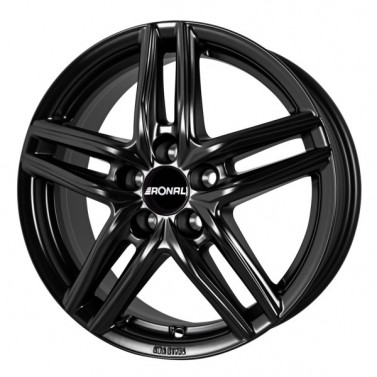 Jante ALIAJ 5X110 RONAL R65 JETBLACK-MATT MATTLACKIERT ET37 5/110 65.1 R16 - Poza 1