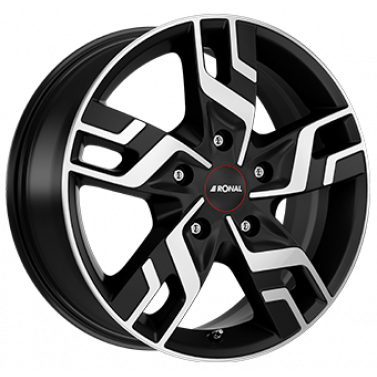 Jante ALIAJ 5X108 RONAL R64 JET BLACK MATT FRONTK ET46 5/108 65.05 R17 - Poza 1