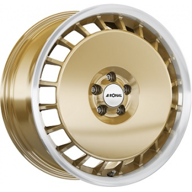 Jante ALIAJ 5X100 RONAL R50 AERO Gold / Polish ET35 5/100 68 R18 - Poza 1