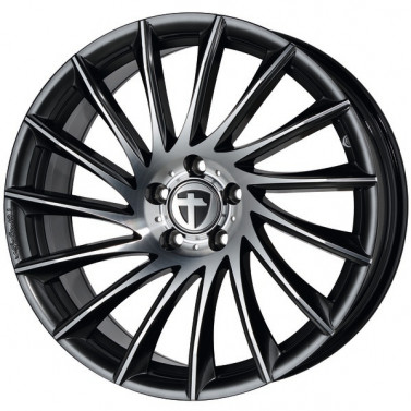 Jante ALIAJ 4X100 TOMASON TN16 DARK HYPERBLACK P. FRONTPOLIERT ET35 4/100 63.4 R18 - Poza 1